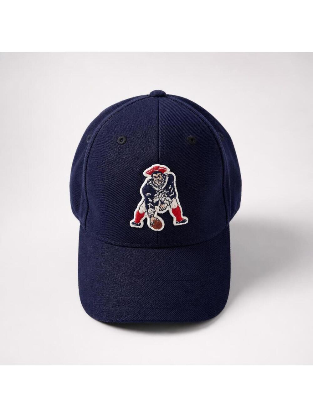 Reebok Navy Blue Baseball Cap Embroidered New England Patriots Throwback Logo